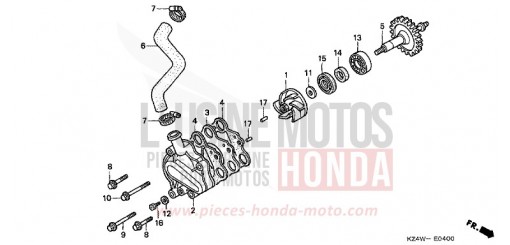 WATER PUMP CR125RW de 1998